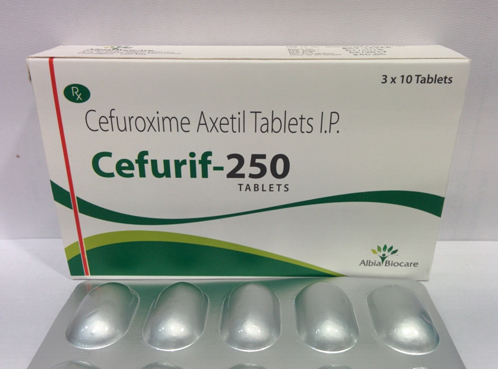 CEFURIF-250 TAB. | Cefuroxime Axetil 250mg (Alu-Alu)